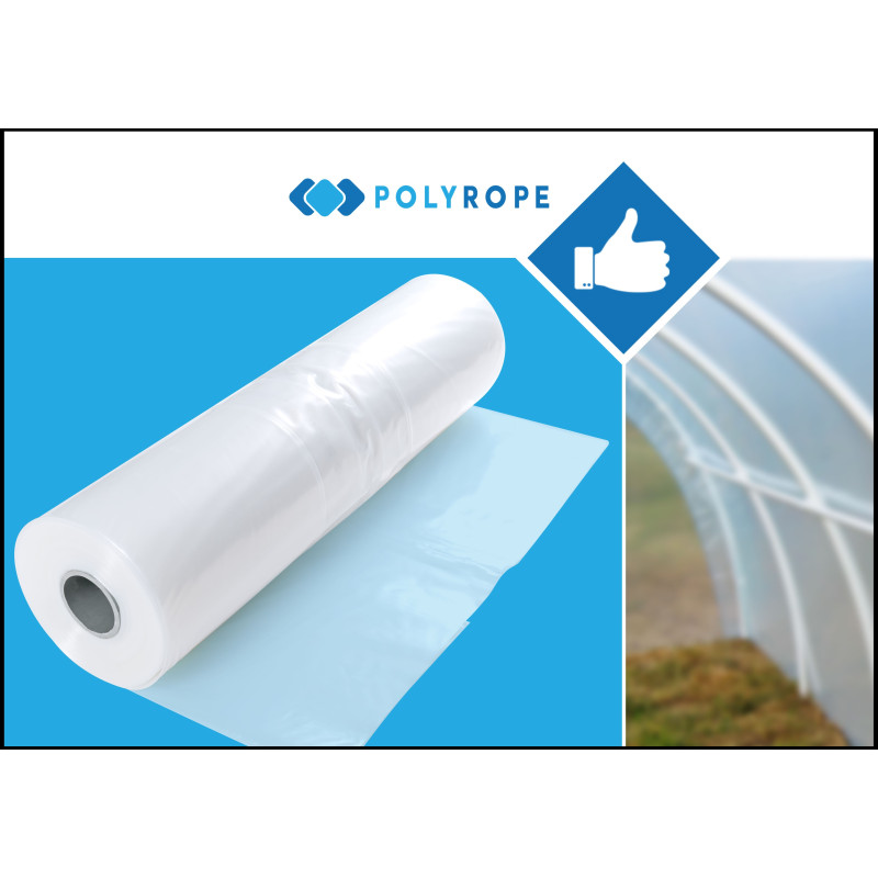 Clear Polythene Sheeting UV-5 Greenhouse Foil 8 METERS WIDE